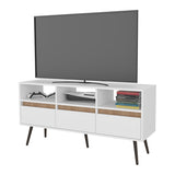 Picacho TV Stand with Multistorage, 3 Drawers and 3 Shelves, White Natural Oak . B128P263732