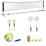 Portable badminton set with adjustable height suitable for badminton, volleyball, etc 85943266