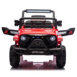 ZUN 12V Kids Ride On Electric Truck Car W/Parents Control,2WD,Four-wheel suspension,Early education W1578P187461