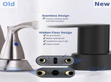 Bathroom Faucet Matte Black 2-Handle Bathroom Sink Faucet 360 Degree High Arc Swivel Spout Centerset 84337541