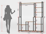 Large Stand Indoor with Grow Light, 71 Inches Tall Shelf, 8 Tiered Heavy-Duty Metal 62197716