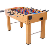 ZUN 54-Inch Hurricane Foosball Table for Family Game Rooms with Light Cherry Finish, Analog Scoring and W465P164161