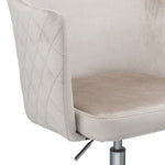 ZUN Champagne and Chrome Swivel Office Chair B062P182758