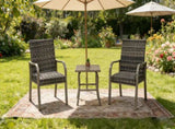 2PC Outdoor Dining Chair, Hand -painted frame, water washed cotton Seat for Garden, Backyard, W3990P436954