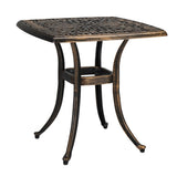 21.3inch Square Garden Cast Aluminum Table Bronze 66138118
