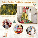 ZUN 5 FT Pre-lit Mannequin Artificial Christmas Tree Dress Form 99641371