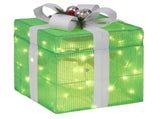 12in Motorized Pop-up Gift Box with Snowman, Outdoor Christmas Decorations with Motor & 60 LED 42683322