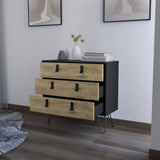 Kimball Hairpin Legs Dresser with 3-Drawers and Modern Design B128P176106