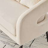 53.7"Modern Upholstered Velvet Open Back Loveseat Settee with 3 Pillows, Small Comfy Sofa 2-Seater W3118P312817