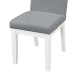 ZUN TREXM Simple and Modern 4-piece Upholstered Chairs with white legs for Living Room, Dining Room WF309287AAD