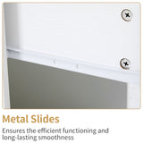 White P2 Density Board Wavy Pattern Drawer Front Two-Drawer Bedside Cabinet 42239066