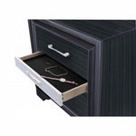 ZUN 2 Drawers and 1 Jewelry Drawer Nightstand, Black B016P253286