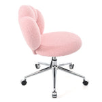 ZUN 360&deg;Swivel Height Adjustable,Swivel Chair,Teddy fabric,home office chair W680P143449