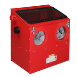 ZUN 30 Gallon Bench Top Air Sandblasting Cabinet Sandblaster Abrasive Blast Large Cabinet with Gun and 4 62535133