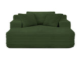 Living Room Compressed Chaise Lounge Foam Sofa bed, Fluffy Corduroy Upholstered Cloud Couch with W1413P298041