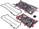 2x Red Valve Covers Aluminum Fits for Infiniti JX35 2013 QX60 2014 Nissan Altima Pathfinder 12726226