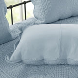 6 Piece Reversible Scalloped Edge Daybed Cover Set Blue Daybed B035P266681