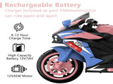 12V Electric Motorcycle for Kids, Powered Toy Motorcycle, Child Motorcycle Ride On with Light Wheels 64722568