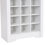 ZUN ON-TREND Stylish Design 30 Shoe Cubby Console, Contemporary Shoe Cabinet with Multiple Storage WF309309AAK