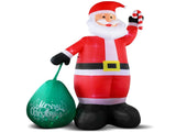 14 FT Lighted Christmas Inflatable Decoration, Giant Inflatable Santa Claus with Large Gift Bag, 34436884