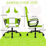 ZUN Video Game Chair Adults, Gaming Chair Office Chair with Handrail, Adjustable Height Gamer Chair 77626919