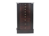 Jewelry Cabinet Box Storage Chest Necklace Wood Walnut Stand Organizer 28727290