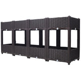 Planter Raised Beds - Elevated Planter Garden Box with Drainage Plug Raised Garden Beds for W465P187520