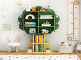 Green Kids Bookcase Shelf Toy Storage Organizer with Open Storage Shelves 92700702