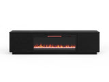 89 inch Fireplace TV Stand for TVs up to 100 inches, Black Finish B108P255364