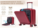 14"/20" 2 pcs/set in ABS Spinner Wheel Luggage, with Combination Lock and Front Opening Design, 14" 40167938