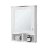 Poston Medicine Cabinet With a Door And Included Mirror, White B128P237156