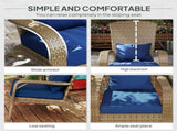 Outdoor Rattan Fire Pit Chairs 73151139