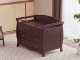 Brown painted surface MDF three-layer drawer 90.5*58*92cm children's wooden bed with safety belt and 36996880