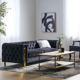 Mirod Comfy 3-seat Sofa with Tufted Back and Arm, Modern for Living Room 69439.00BLK