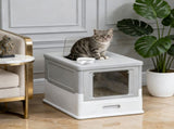 Stainless Steel Enclosed Litter Box for Cats 96736141
