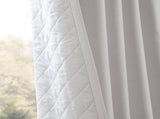 2-PK 52x84" Sound blocking/Total blackout curtain panel pair White B035P496615