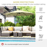Cantilever Tilt Offset Patio Umbrella 64126368
