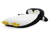 Twin Size Fluffy Faux Fur Penguin Shaped Bed Lounger Chair with 100% Sponge Filling for Kids Bedroom W1413P384968