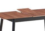 Natural and Black Dining Table with Bufferfly Extension Leaf B062P209313