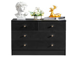 Modern Simple 4-Drawer Dresser Black 32069328