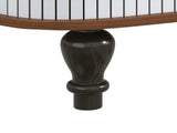39" Fluted Liquor & Coffee Bar with 6 Wine Racks and 3 Glass Holders, Mid-Century Modern Bar 89790061