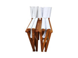 Folding Chair Wooden Director Chair Canvas Folding Chair Folding Chair 2pcs/set populus Canvas W49532122