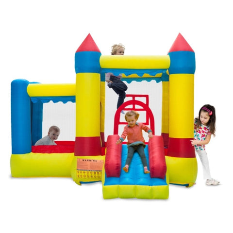 ZUN 3.2*3*2.5m 420D Thick Oxford Cloth Inflatable Bounce House Castle Ball Pit Jumper Kids Play Castle 60026557