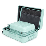 3 in 1 ABS&PC Trolley Box 20in 24in 28in Trolley Box Iron Tie Rod ABSPC Alloy Mint Green 32103029