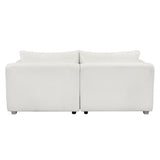 ZUN [New] 82*36" Modern Loop Yarn Fabric Sofa, One-Piece Seat Frame, Minimalist 2-3 Seat Couch Easy to 26549321