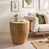 21.06"Vintage Style Bucket Shaped Coffee Table for Office, Dining Room and Living Room W75770649