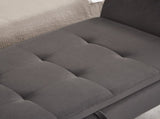 51.5" Bed Bench with Storage Grey Velvet W1097104005