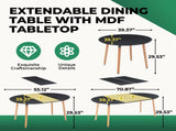 Extensible table,DINING TABLE,OFFICE TABLE,COFFEE TABLE,wood leg,MDF top,100/140/180x100x75cm,black W234P254262