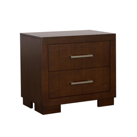 ZUN 2 Drawers MDF Nightstand in Cappuccino Finish B016P254379