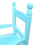 ZUN Children's rocking light Light Blue chair- Indoor or Outdoor -Suitable for kids-Durable 91426325